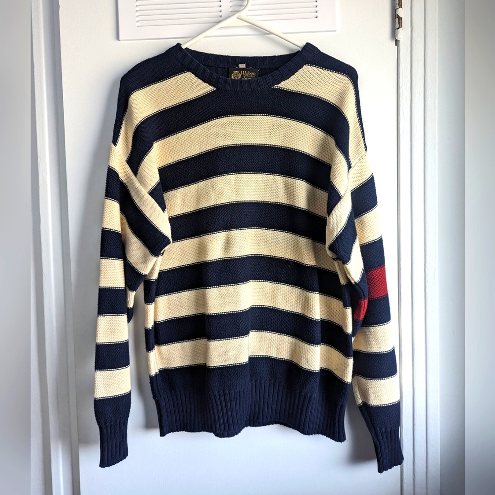 Combed cotton sweater by Maban of Scotland M&B Anson Vintage
